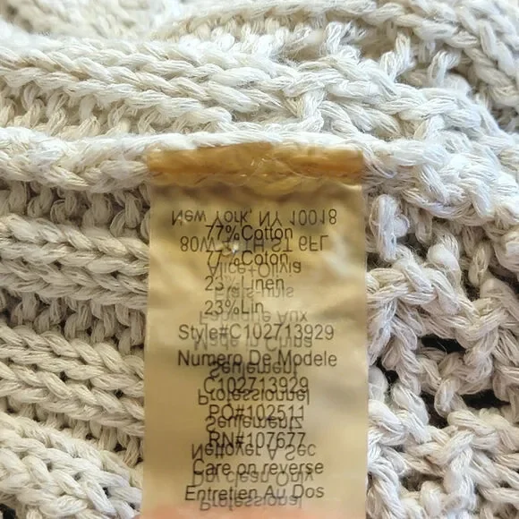 Alice + Olivia Cream Open-Knit Cardigan - Picture 14 of 15